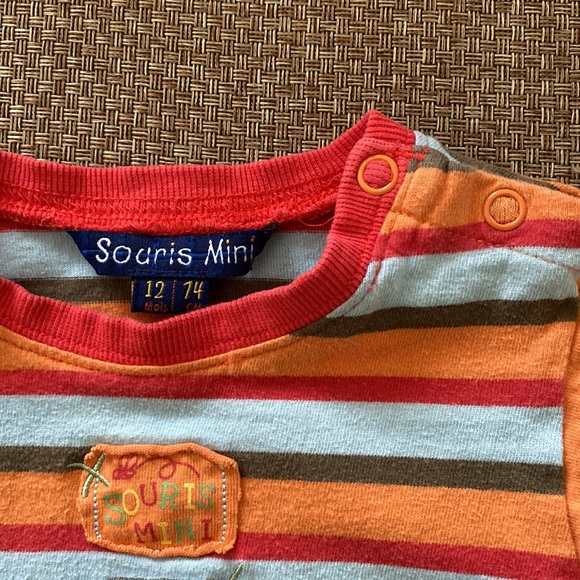 Souris Mini One-Piece Striped Romper 12 Months (74 cm) - Picture 8 of 9